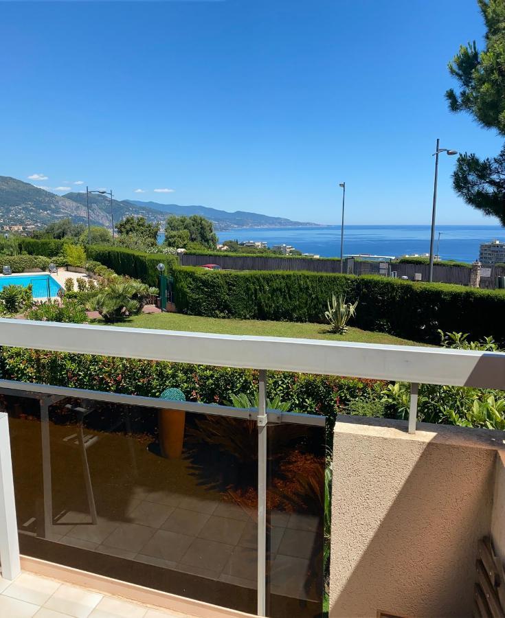 Superbe 2P Vue Mer, Ensoleille, Piscine Roquebrune-Cap-Martin Exterior foto