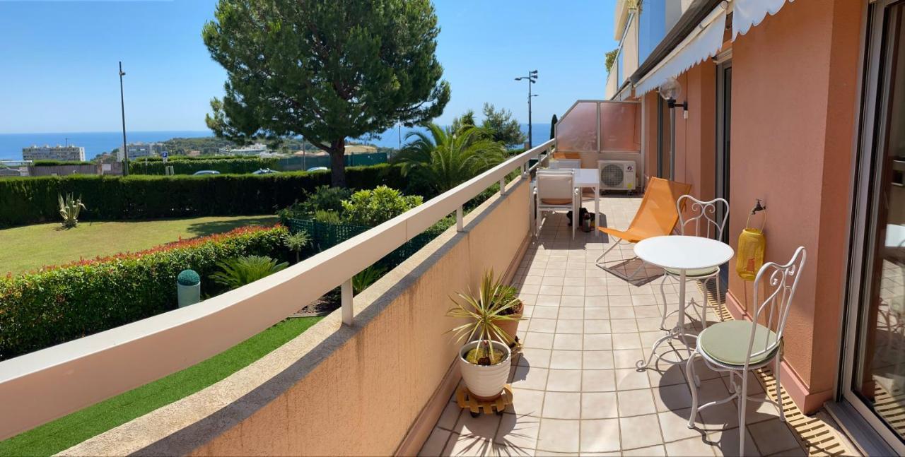 Superbe 2P Vue Mer, Ensoleille, Piscine Roquebrune-Cap-Martin Exterior foto